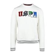 U.s. Polo Assn. Vit Sweatshirt för Män White, Herr