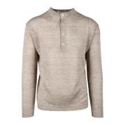 Filippo De Laurentiis Linne Siden Blandning Stilig Topp Beige, Herr