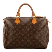 Louis Vuitton Vintage Pre-owned Canvas handvskor Brown, Dam