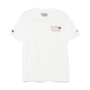 MC2 Saint Barth Broderad Logotyp Bomull T-shirts och Polos White, Herr