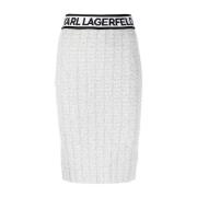 Karl Lagerfeld Kjolar Vit White, Dam