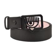 Chiara Ferragni Collection Läderaccessoar Black, Dam