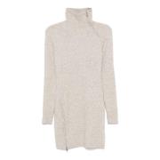 Isabel Marant Étoile Beige Ribbstickad Miniklänning Beige, Dam