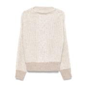 Liu Jo Stiliga Sweaters Kollektion Beige, Dam