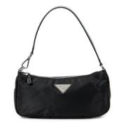 Prada Vintage Pre-owned Canvas handvskor Black, Dam