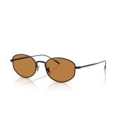 Oliver Peoples Matt Svart Solglasögon Kvadratisk Stil Black, Unisex