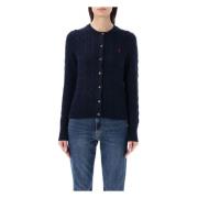 Ralph Lauren Damkläder Stickat Hunter Navy Ss25 Blue, Dam