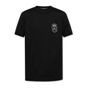 Dolce & Gabbana T-shirt med applikation Black, Herr