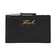 Karl Lagerfeld Plånbok K/Signature Slim Bifold Wallet A1W32104 Black, ...