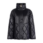 Barbour Quiltad Svart Jacka med Dragkedja Black, Dam