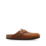 Birkenstock Mocka Anatomiska Sandaler med Metallspänne Brown, Dam