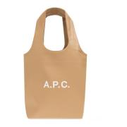 A.p.c. Ninon Liten väska i shopperstil Beige, Unisex