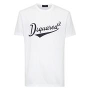 Dsquared2 Vit Bomull T-shirt White, Herr