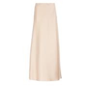 Alberta Ferretti Ivory Kjol med Sidoficka Beige, Dam