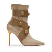 Balmain Bottine Alma Beige, Dam