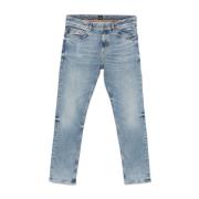 Boss Orange Denim Bomull Jeans, Fem-Fick Design Blue, Herr