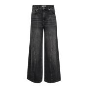 Co'Couture Vida Ben Wave Jeans Svart Black, Dam