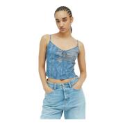 Diesel Spets-Sov-Cami Topp Blue, Dam