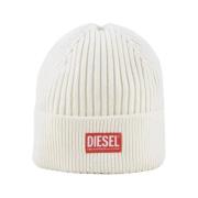 Diesel Stiliga ull bomullsblandade hattar White, Herr