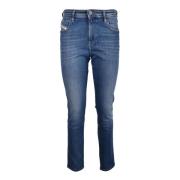 Diesel Bomullsblandning Stretch Jeans Blue, Dam