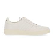 Tom Ford Vita Sneakers med Läderlogotyp White, Herr