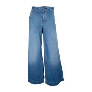 Hugo Boss Elegant Zephyrus Jeans i Blå Denim Blue, Dam