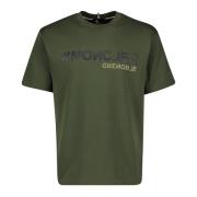 Moncler Grön Khaki T-shirt Grenoble Kollektion Green, Herr