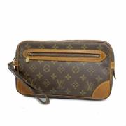 Louis Vuitton Vintage Pre-owned Tyg kuvertvskor Brown, Herr