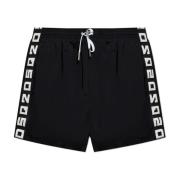 Dsquared2 Badshorts med logotyp Black, Herr