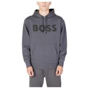 Hugo Boss Vår/Sommar Herr Bomull Hoodie Gray, Herr