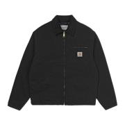 Carhartt Wip OG Detroit Jacka Vinter `Svart/Svart Åldrat Canvas` Black...