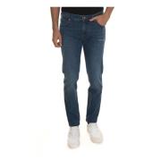 Roy Roger's Skärande Denim Jeans med kakeltryck Blue, Herr