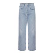 Agolde 90-talets lösa raka ben jeans replika Blue, Herr