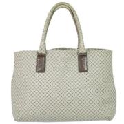 Bottega Veneta Vintage Pre-owned Canvas handvskor Beige, Dam