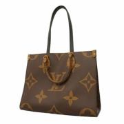 Louis Vuitton Vintage Pre-owned Tyg axelremsvskor Brown, Dam