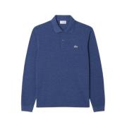 Lacoste Original Långärmad Pikétröja Blue, Herr