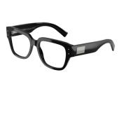 Dolce & Gabbana Elegant fyrkantig ramglasögon Black, Unisex