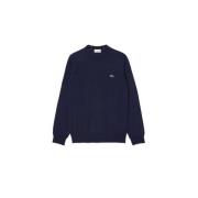 Lacoste Rund hals bomullströja Blue, Herr