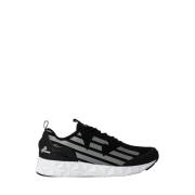 Emporio Armani EA7 Svart Polyester Sneaker Vår/Sommar Kollektion Black...