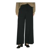 MM6 Maison Margiela Dragsko Wide-Leg Jeans Black, Dam