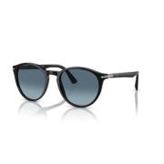 Persol Stiliga solglasögon blå gradient linser Black, Herr