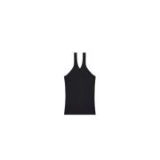 Courrèges Svart Lyxig Tanktop Montpellier Coqueline Black, Dam