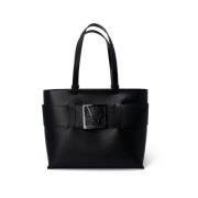 Armani Exchange Svart Polyeten Damväska Black, Dam