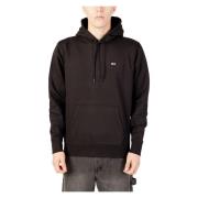 Tommy Jeans Reguljär Fleece Herr Hoodie Höst/Vinter Black, Herr