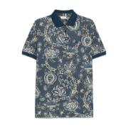 Etro Röd Polo Roma T-shirts och Polos Multicolor, Herr