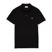 Lacoste Svart Slim Fit Piqué Pikétröja Black, Herr