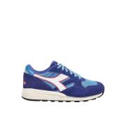 Diadora Blå Läder Sneaker Herr Höst/Vinter Blue, Herr