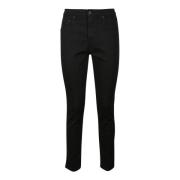 (+) People Bomullsblandning Stretch Jeans Black, Dam