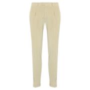 Briglia Beige Sammetbyxor Slim Fit Beige, Herr