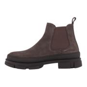 Copenhagen Shoes Suede Chelsea Boot Brown, Herr